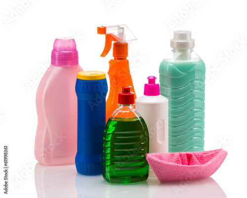 Cleaning product plastic container for house clean