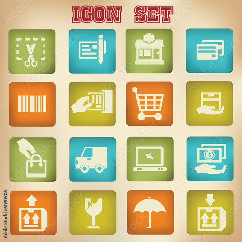 Shopping Icons,vector