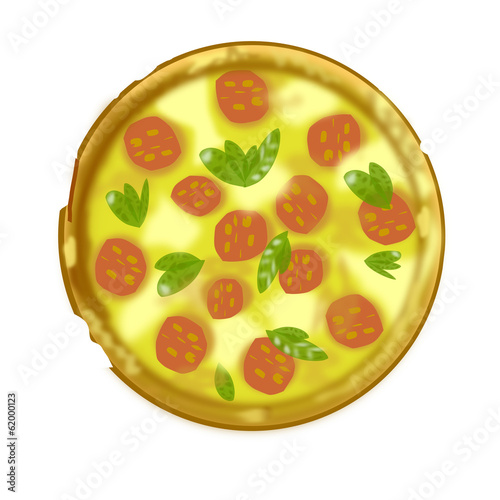 Obraz na płótnie pizza w salonie
