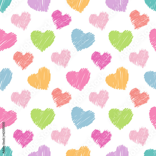 Seamless hearts pattern