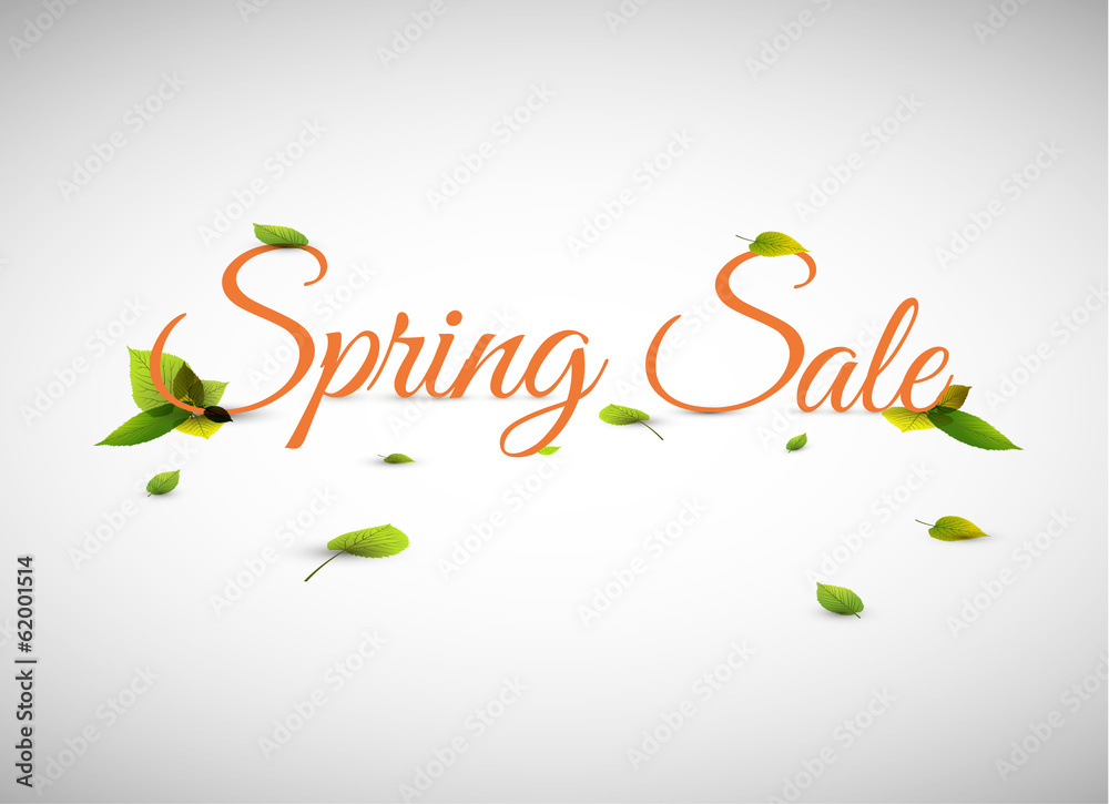 Obraz premium Spring sale vector background