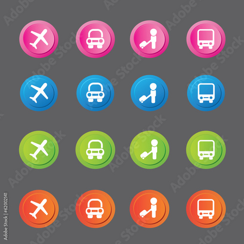 Travel icons,vector