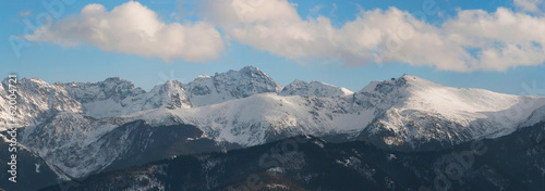 Panoramic view of Tatra Mountain and from Gubalowka Peak
