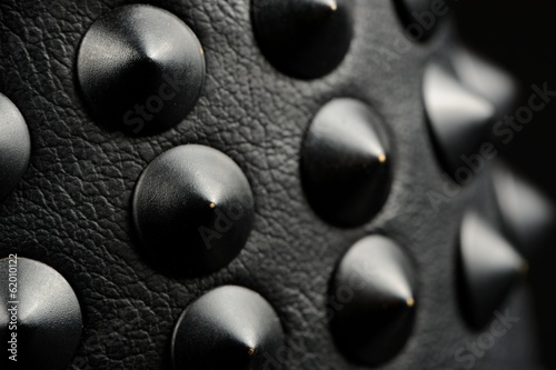 Black Leather Spikes