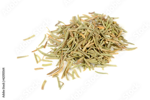 Dried Rosemary Isolated on White Background