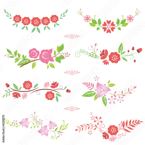Wallpaper Mural pink flower bouquets Torontodigital.ca