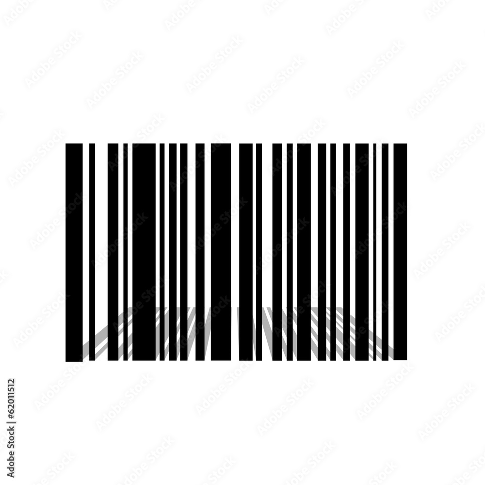 Bar code with perspective shadow