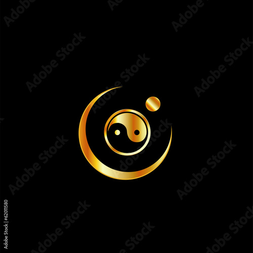 Harmony Logo concept with yin yang