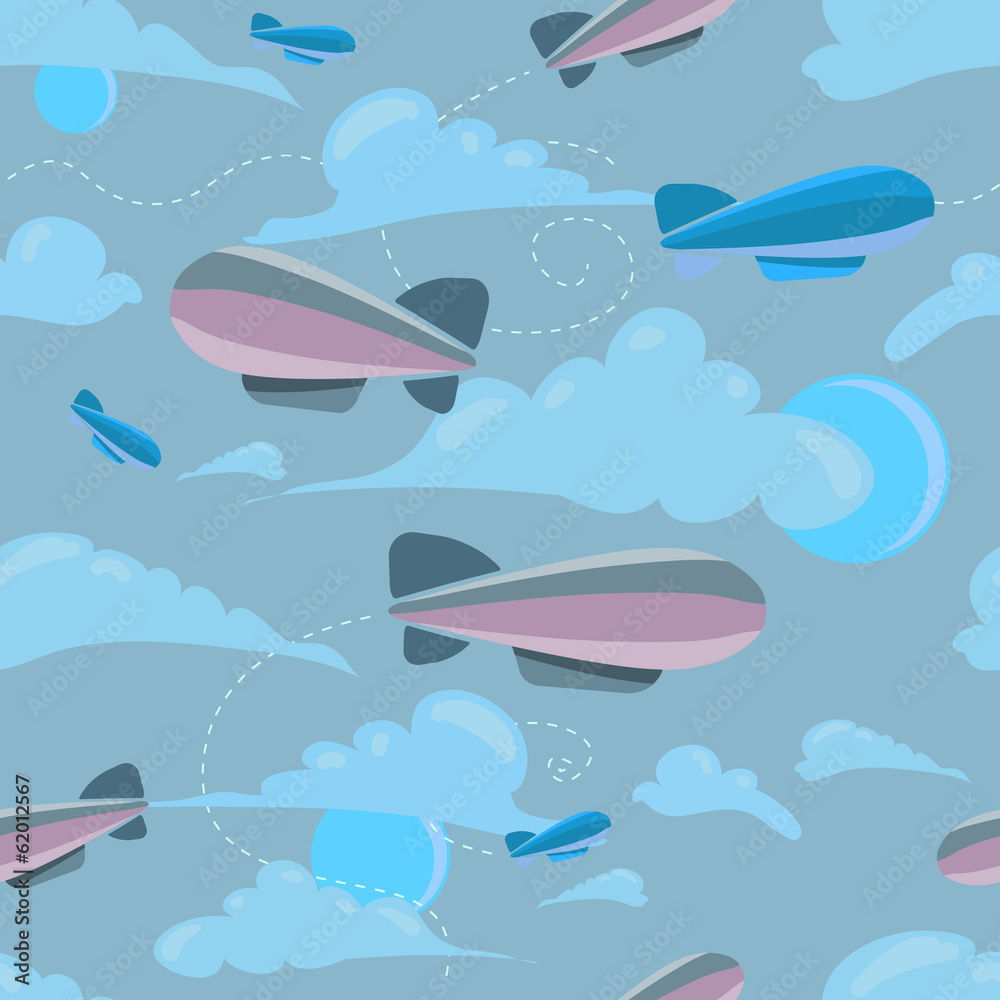 seamless travel pattern of airship