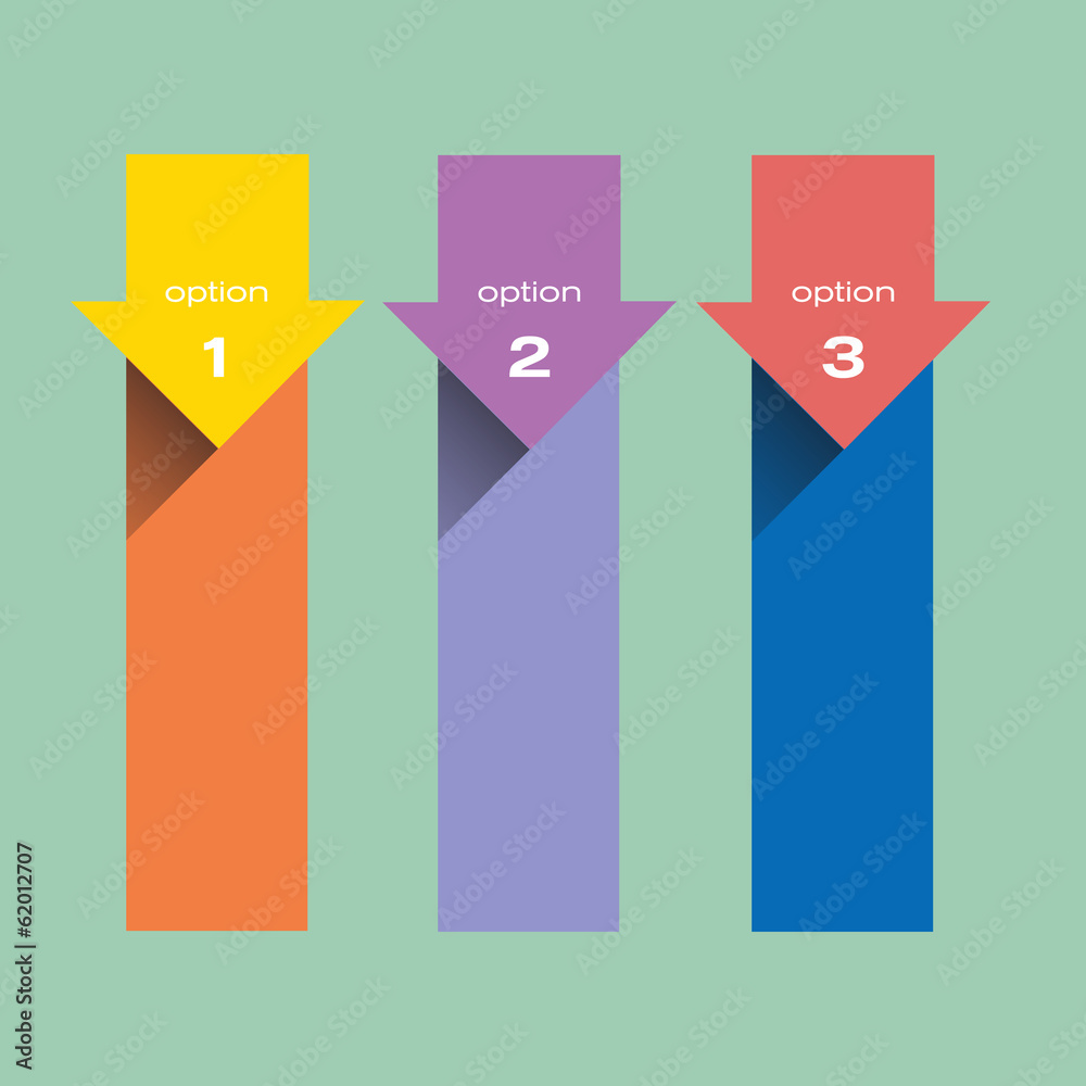 Vector faq labels, three options with arrows Vector faq labels, three options with arrows