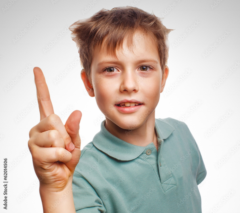kid blond boy shaggy raised thumbs up is good idea to come kid blond boy shaggy raised thumbs up is good idea to come
