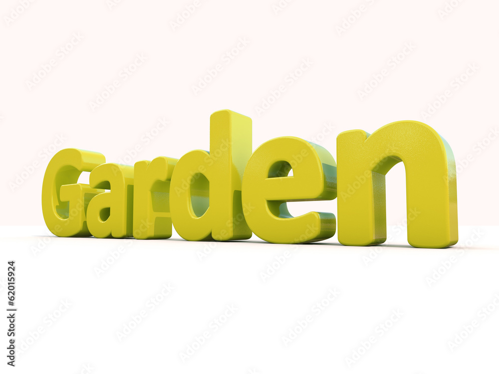 3d word garden