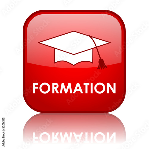 Bouton "FORMATION" (études diplômes contrat travail réussite cv)
