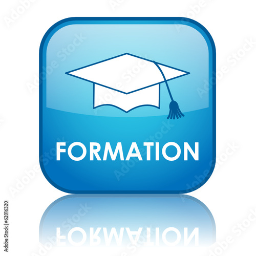 Bouton "FORMATION" (diplômes études contrat travail réussite cv)