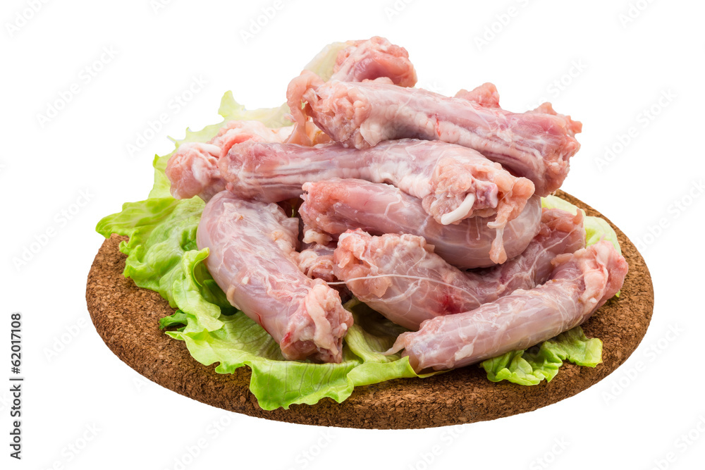 Raw chicken neck