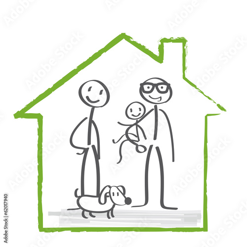 Hausbau, Baufinanzierung, Familie