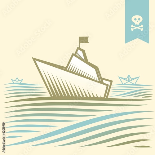 Pirate paper cruise liner