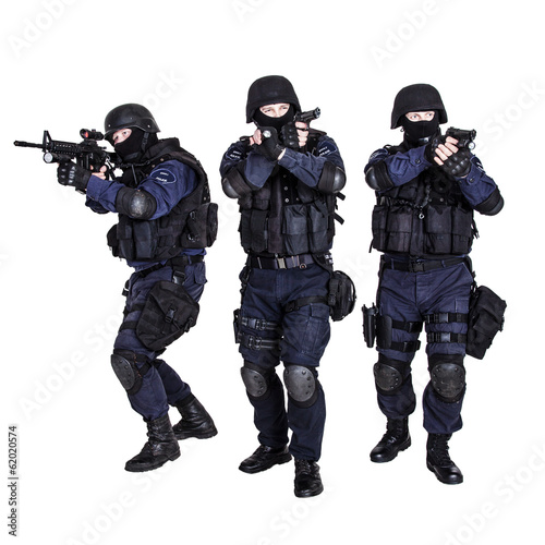SWAT team in action