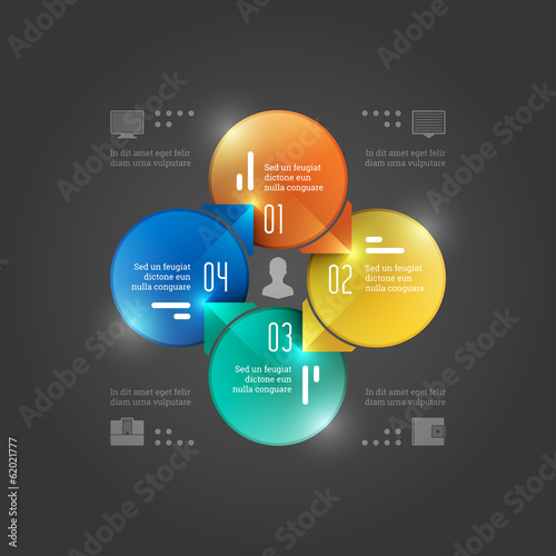 Creative Infographics Circles Diagram