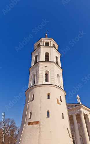 Bell tower (XVIII c.) of St. Stanislov Cathedral. Vilnius © joymsk