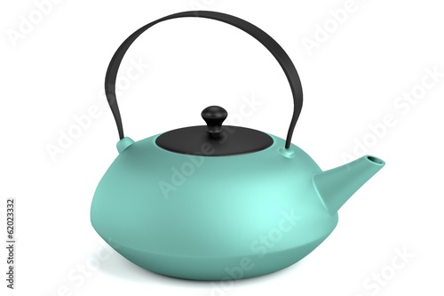 realistic 3d render of teapot