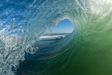 Wave Hollow Tube Ride Surfer Angle