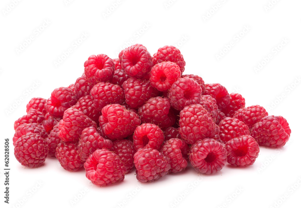 Sweet raspberry isolated on white background cutout Sweet raspberry isolated on white background cutout