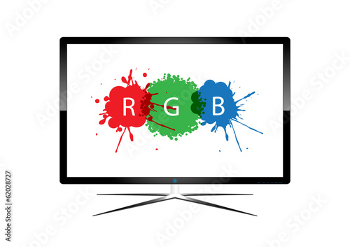 LED Television - Vector Design