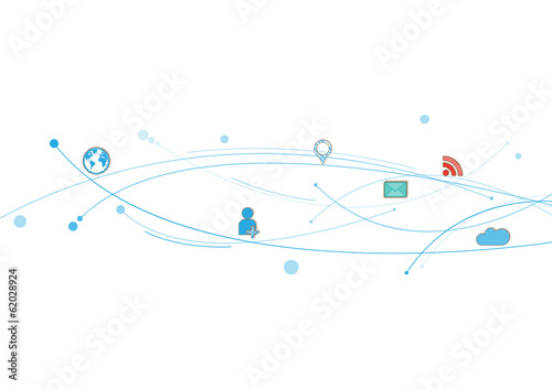 Network concept. Vector illustration.