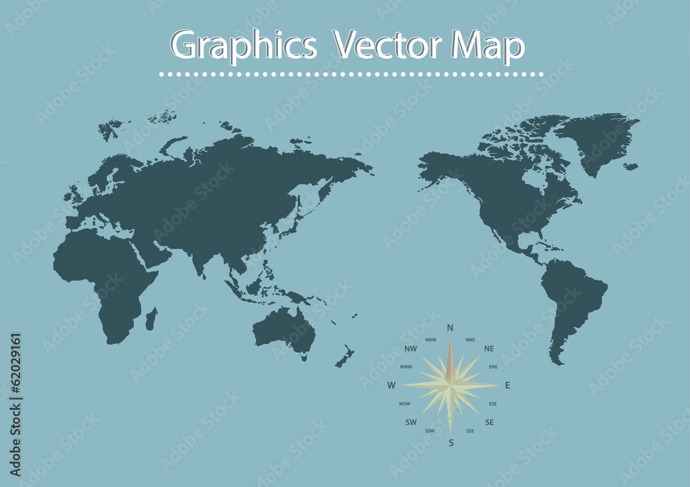 Naklejka premium World map of vector Information Graphics