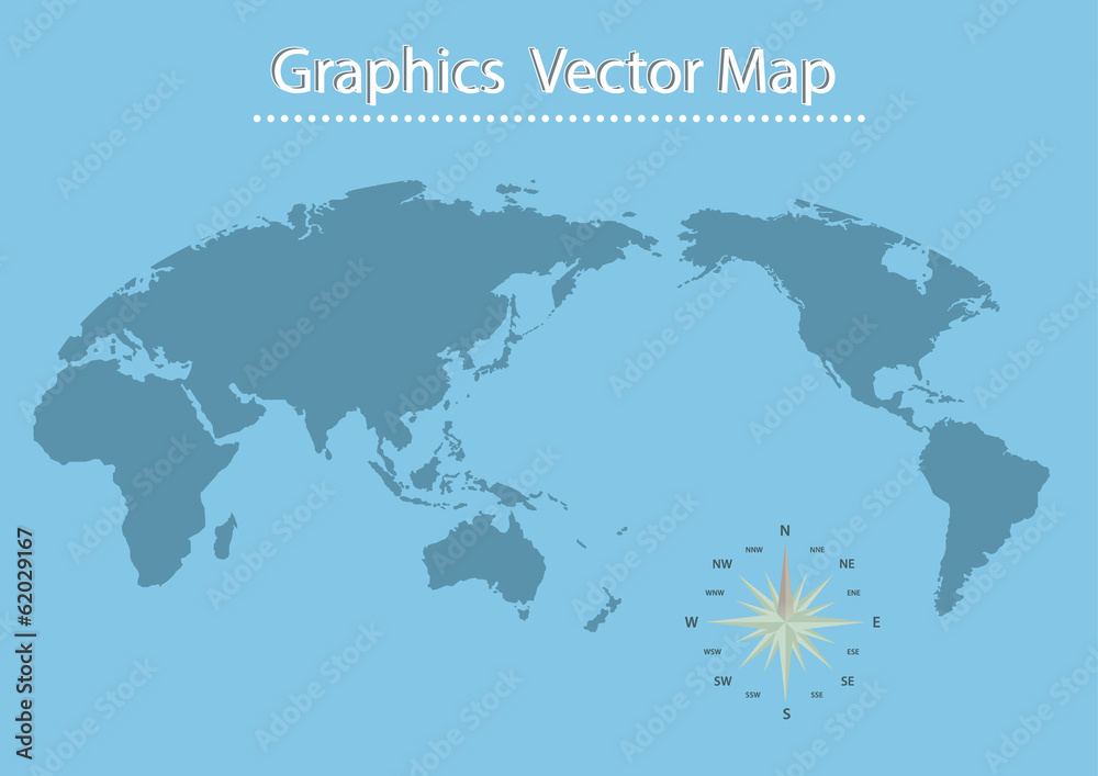 Naklejka premium World map of vector Information Graphics