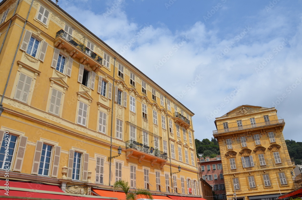 Vieux Nice, façade colorée