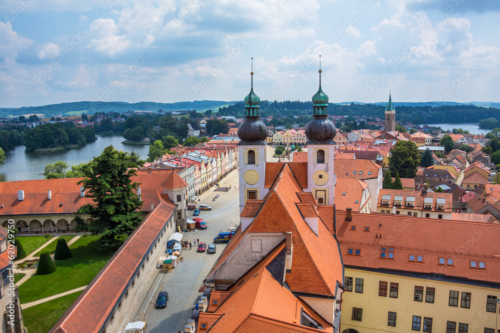 Tschechien, Telc, Stadtplatz