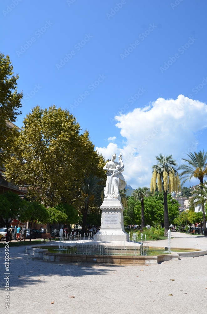 Ville de Menton, statue