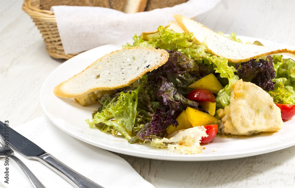 vegetable salad and cheese vegetable salad and cheese