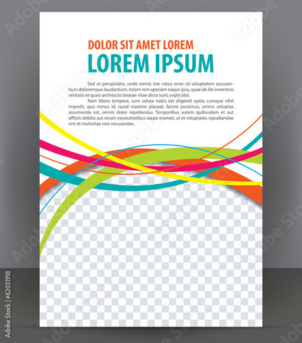 Vector brochure, flyer, magazine and cover empty template