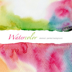 Abstract watercolor painted background