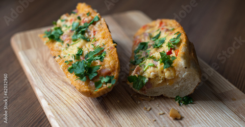 Foto French Bread Pizza. Sandwich