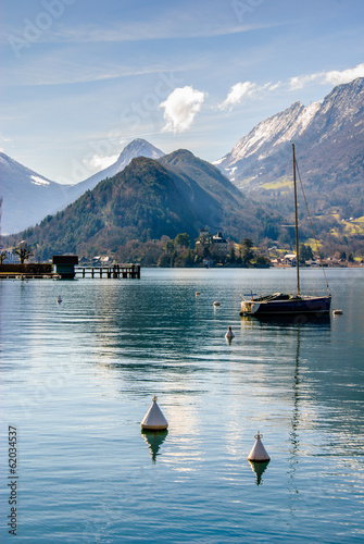 Lac d'Annecy vu de la rive Est