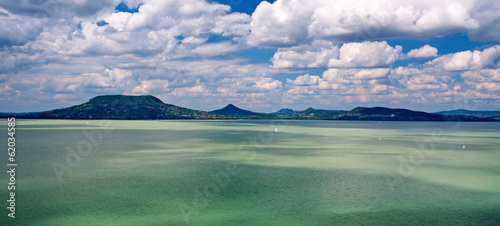 Panorama landscape at Lake Balaton,Hungary