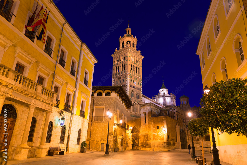 Aragon Teruel Cathedral Santa Maria unesco and City hall
