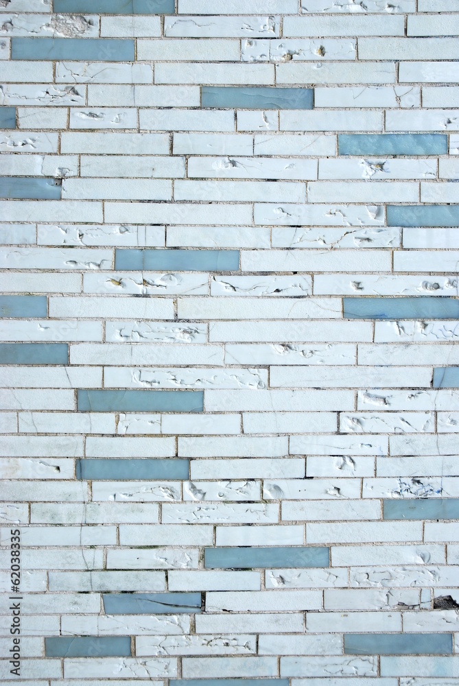 Fototapeta premium Fliesen-Mosaik hellblau-blau