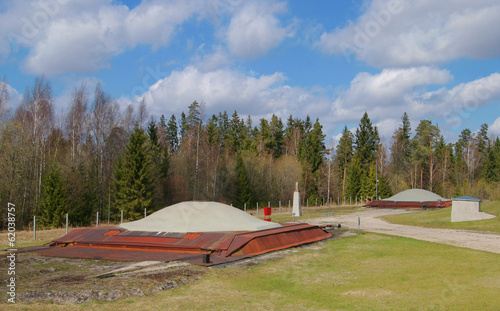 Soviet nuclear missile silos in Plokstine (Lithuania)