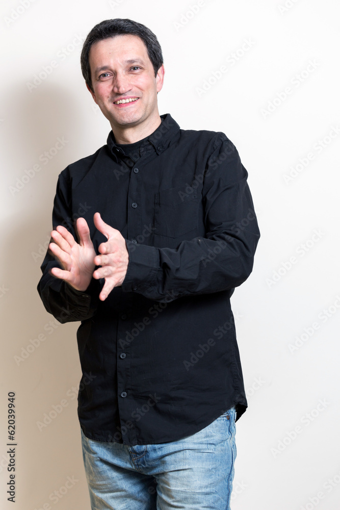 man clapping man clapping