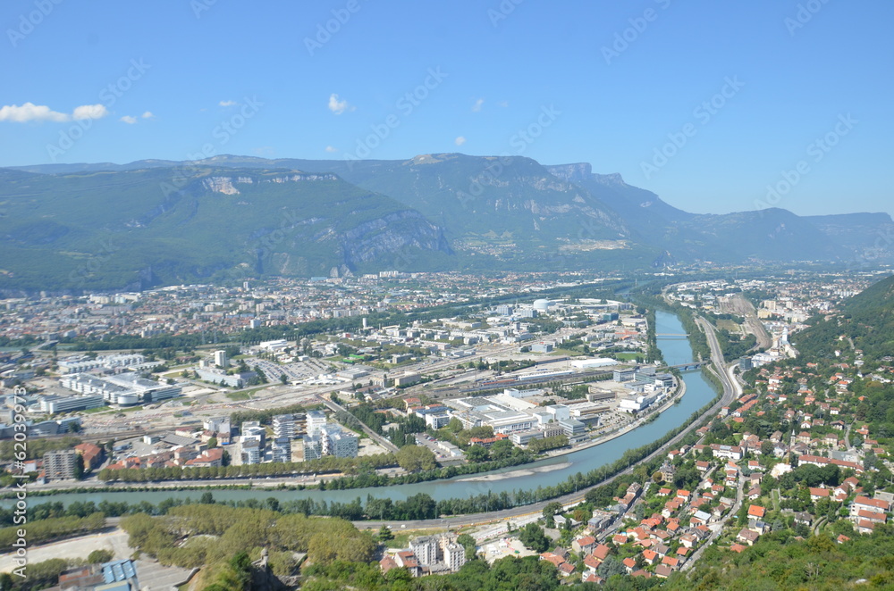 Vue de Grenoble, Isère