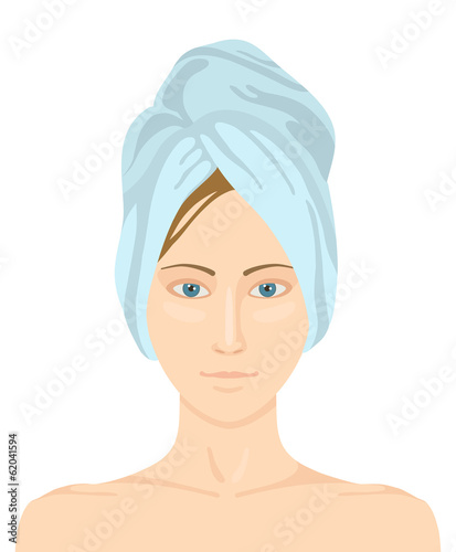 Woman without makeup