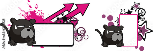 panther copyspace cartoon vector