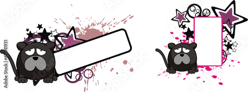 panther ball cartoon copyspace