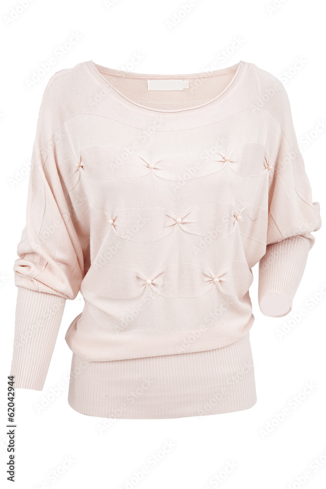Fototapeta premium Woman sweater isolated on white background