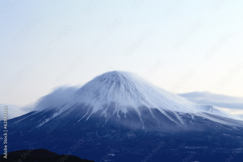 富士山の朝
